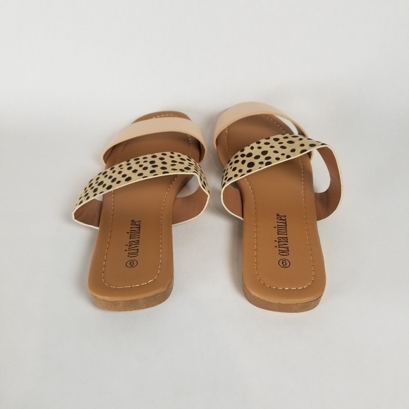 Sale! Olivia Miller Double Strap Cheetah Sandals - Picture 4 of 5